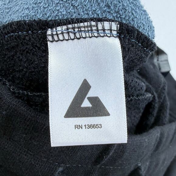 NWOT American Giant Colorblock Sweatshort Men's Medium Black Blue USA - Picture 7 of 11